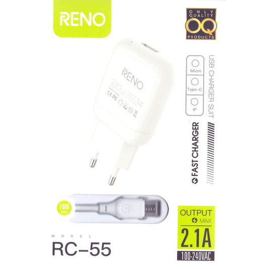 RENO Charger With Type-C Cable RC-55