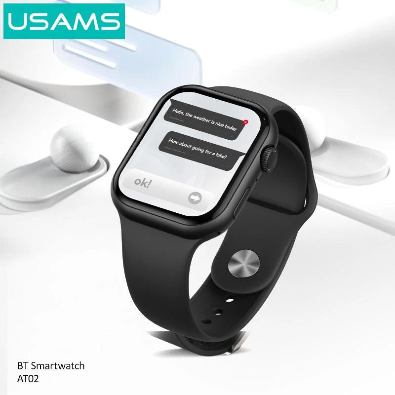 Usams Smart Watch AT02 ( 1 + 1 Offer )